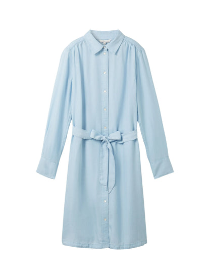 Tom Tailor Clean Light Stone Blue Denim Women Dress with Tencelª Lyocell SKU: 1040366_10112 Image 07