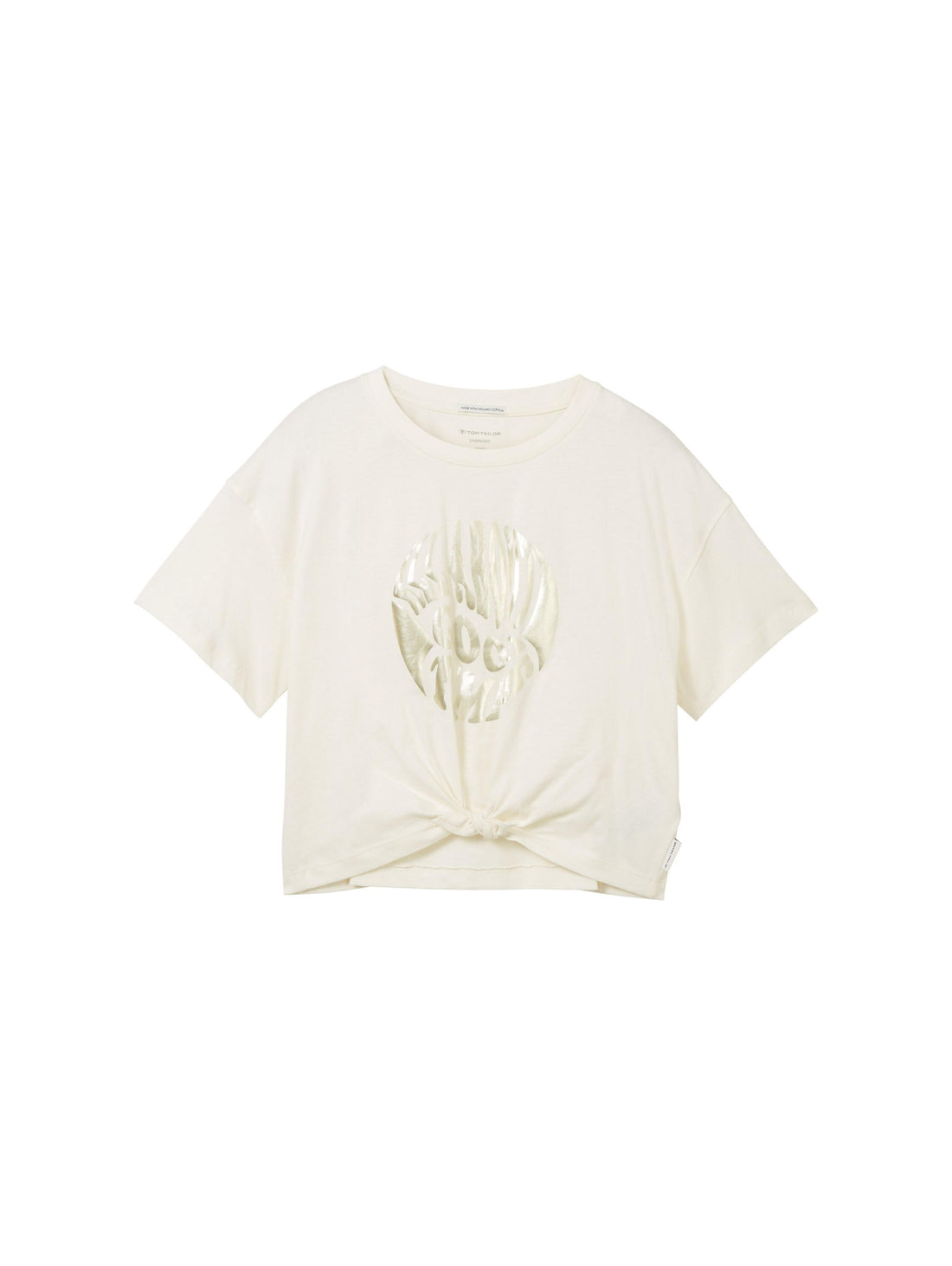 Cropped Knotted T-Shirt_1040394_12906_01