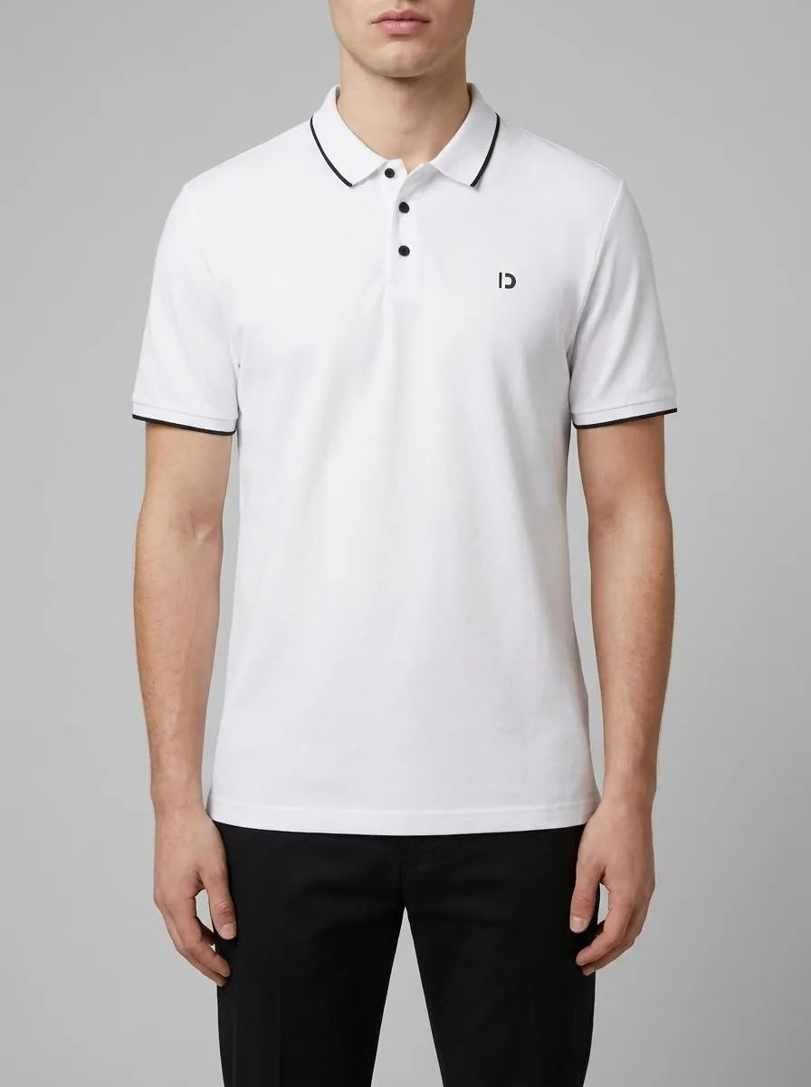 Denim Tom Tailor White 2 Men Basic Polo Shirt SKU: 1040473_14297 Image 00