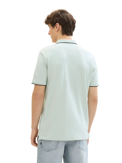 Denim Tom Tailor Sea Foam Men Basic Polo Shirt SKU: 1040473_17549 Image 03