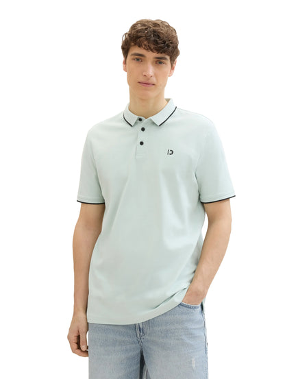 Denim Tom Tailor Sea Foam Men Basic Polo Shirt SKU: 1040473_17549 Image 04