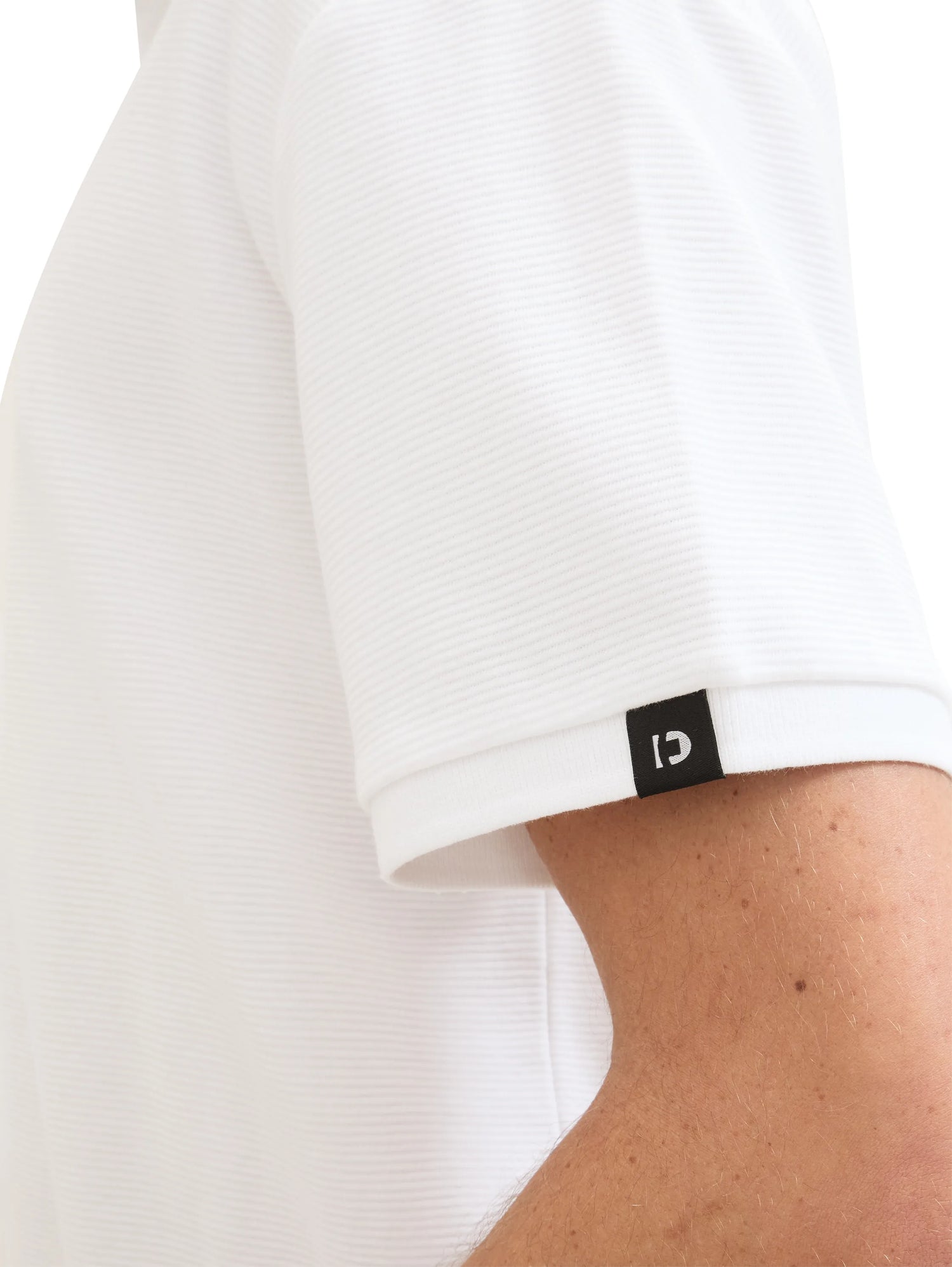 Denim Tom Tailor White Men Relaxed Polo Shirt with Organic Cotton SKU: 1040476_20000 Image 05