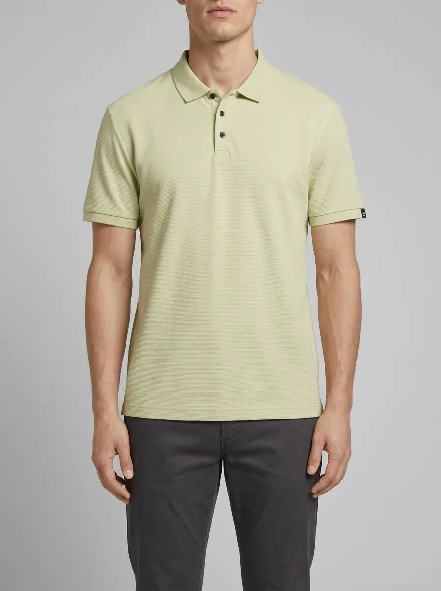 Denim Tom Tailor Garden Peat Men Relaxed Polo Shirt with Organic Cotton SKU: 1040476_32246 Image 00