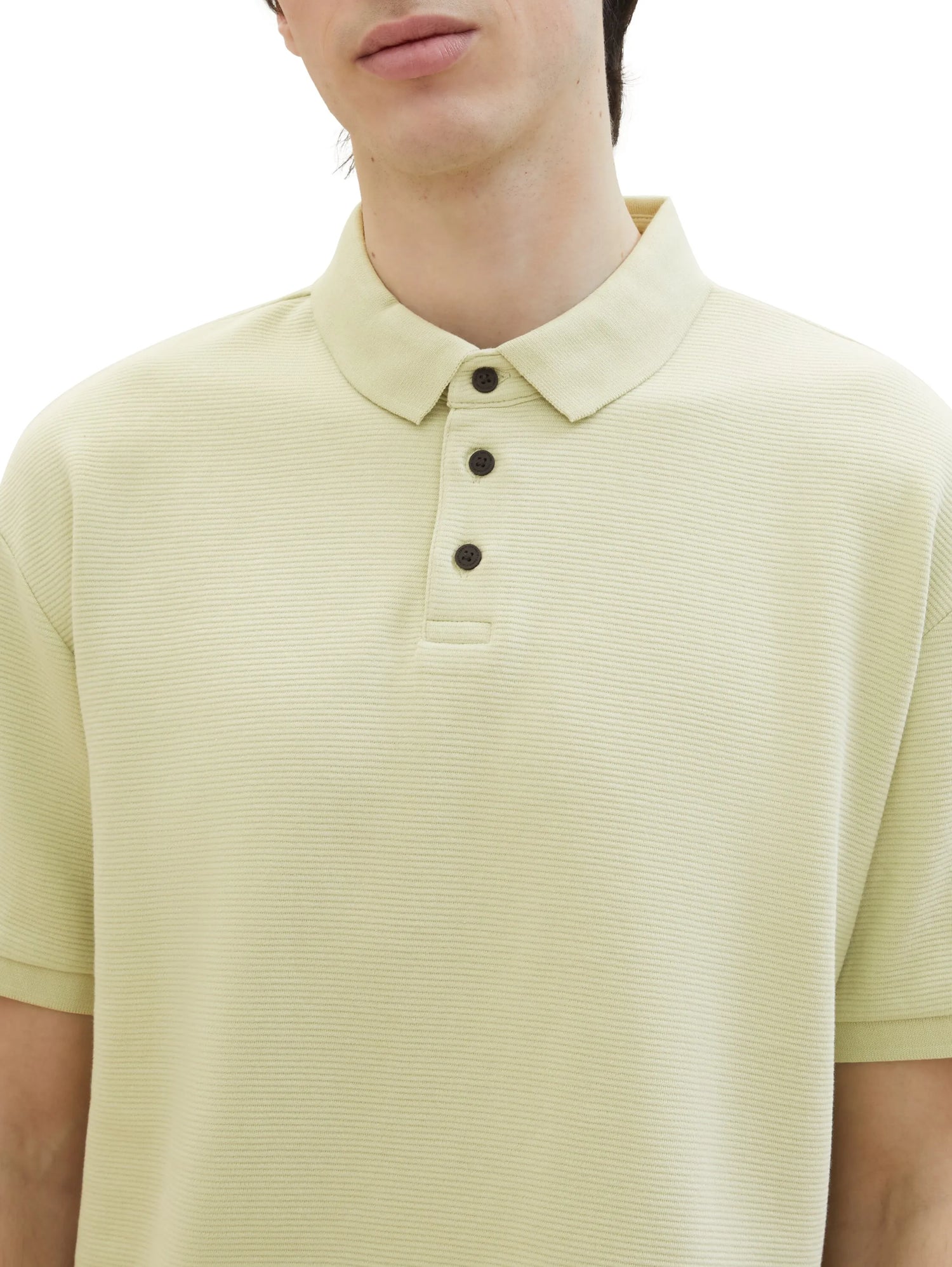 Denim Tom Tailor Garden Peat Men Relaxed Polo Shirt with Organic Cotton SKU: 1040476_32246 Image 04