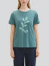 Tom Tailor Sea Pine Green Women T-Shirt with a Print SKU: 1040544_10697 Image 00