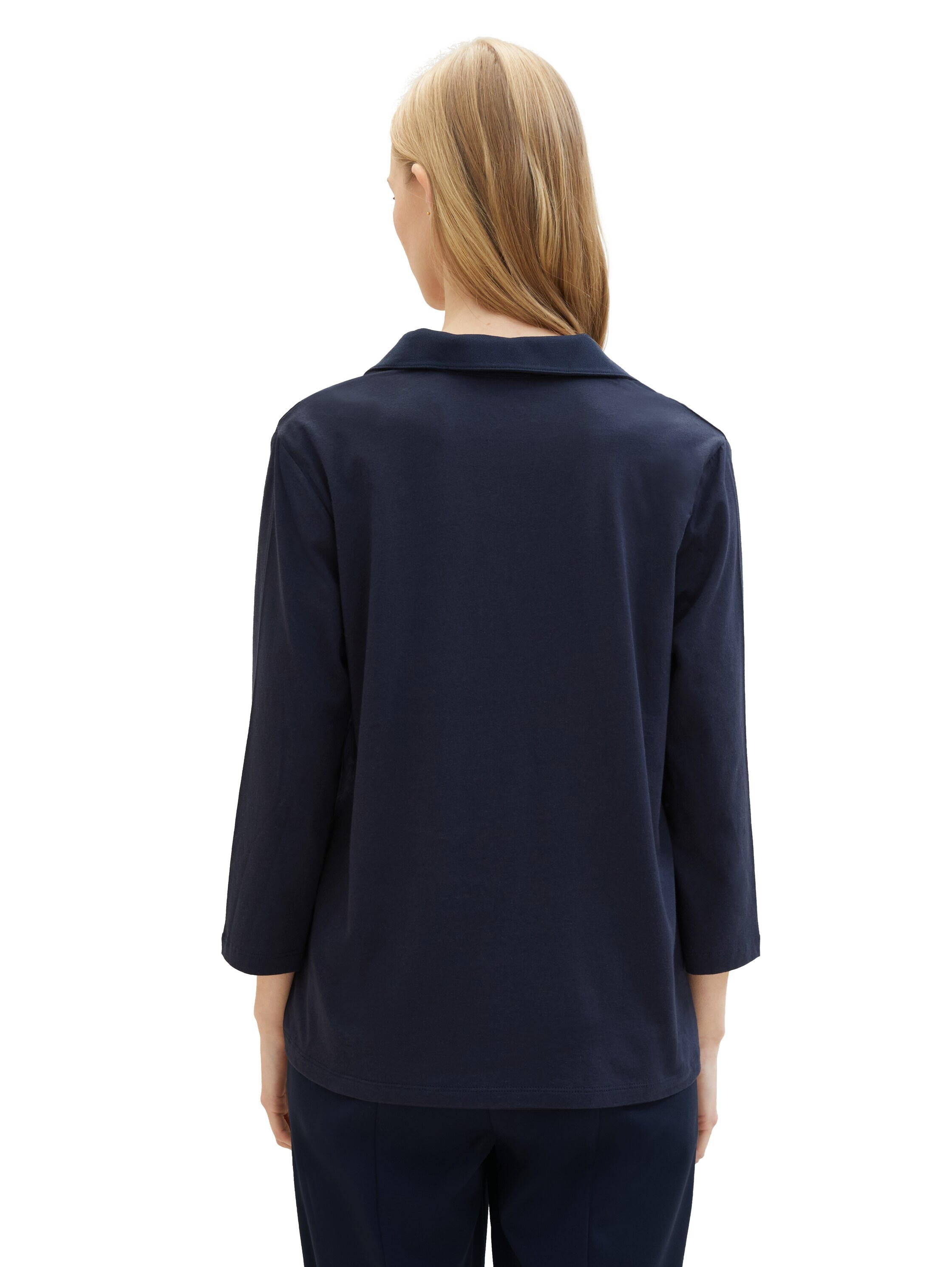 T-Shirt Fabric Mix W Collar_1040550_10668_04