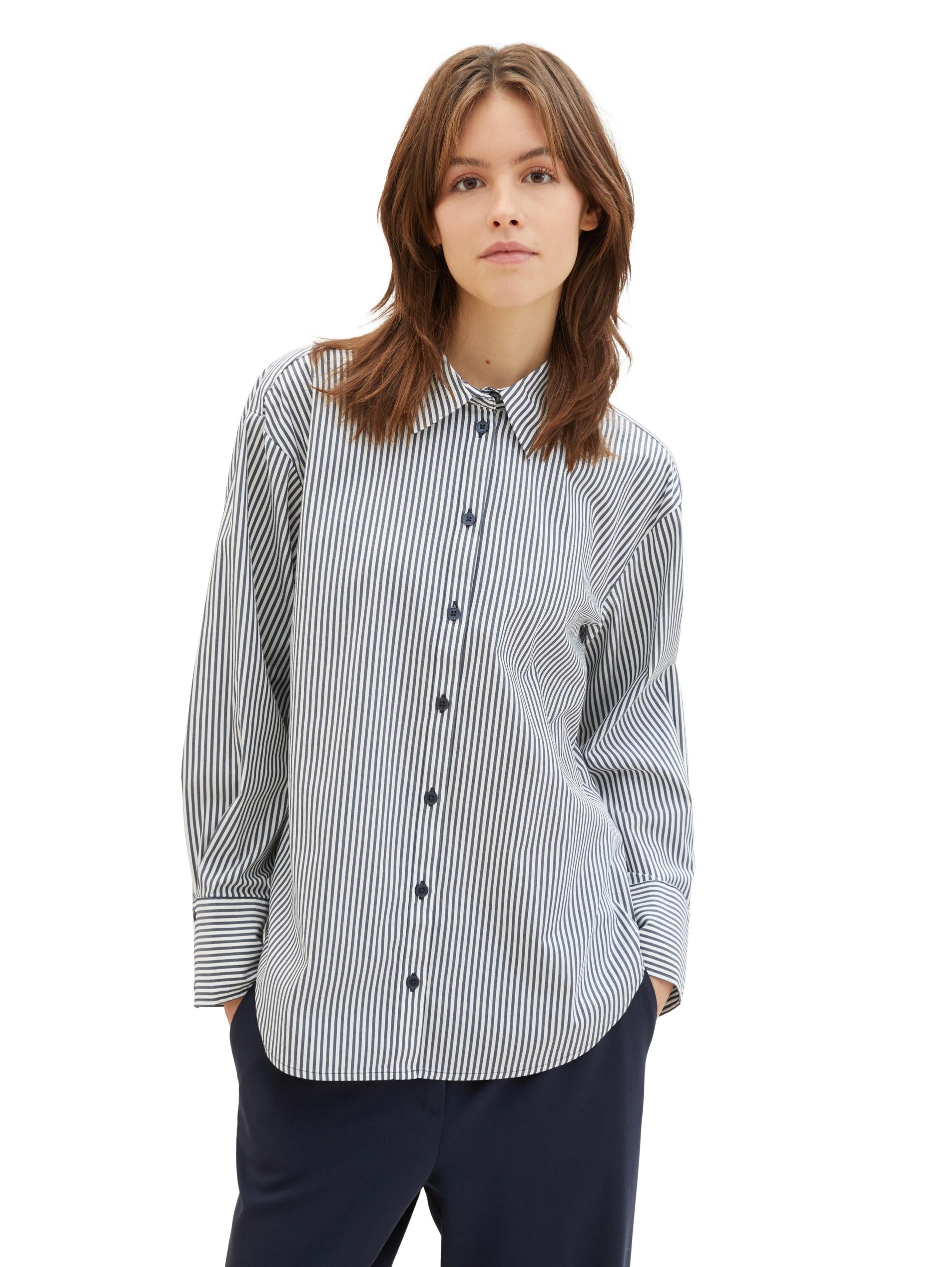 Striped Poplin Shirt_1040551_35237_01