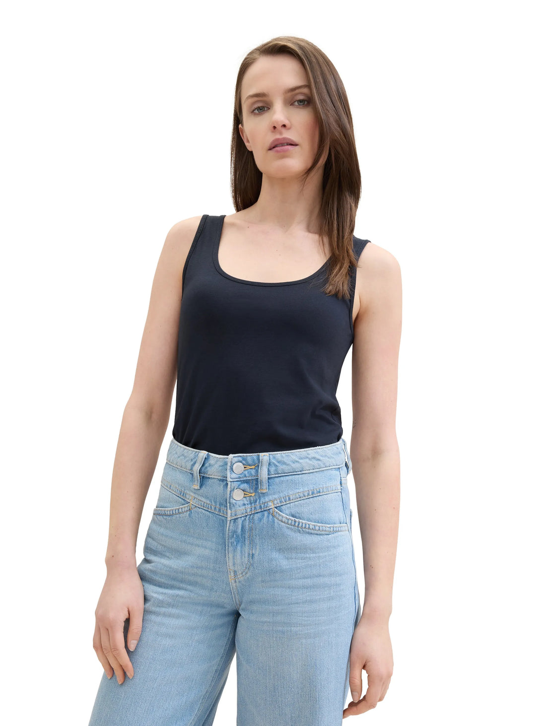 Tom Tailor Sky Captain Blue Women Basic Top SKU: 1040552_10668 Image 01