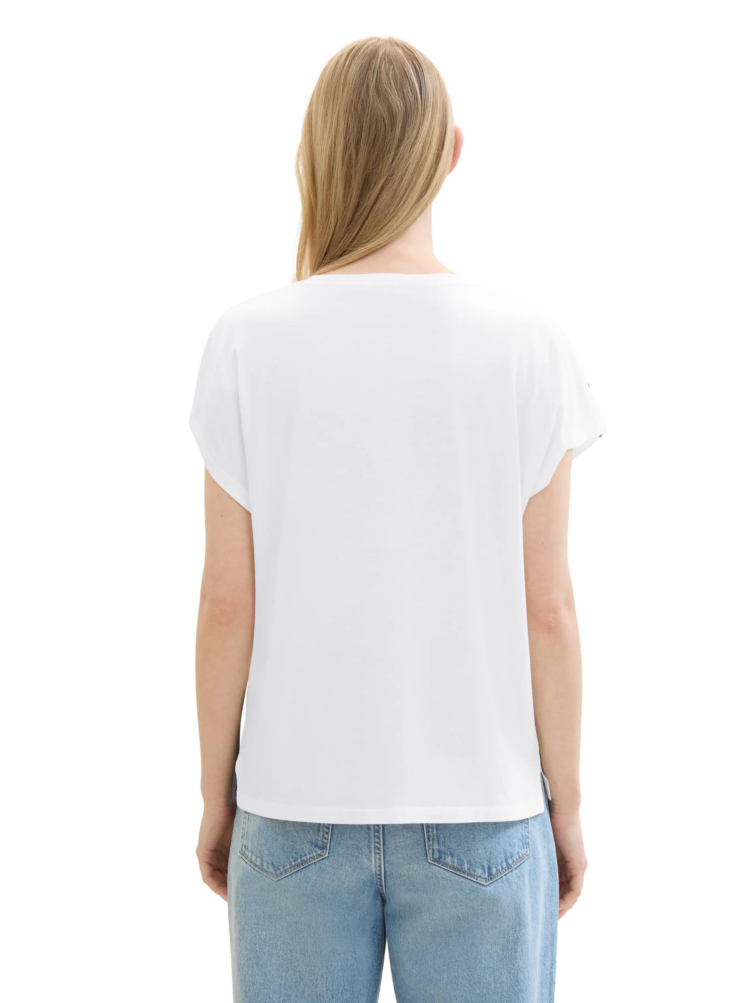 Tom Tailor Whisper White Women T-Shirt with a Print SKU: 1040588_10315 Image 03