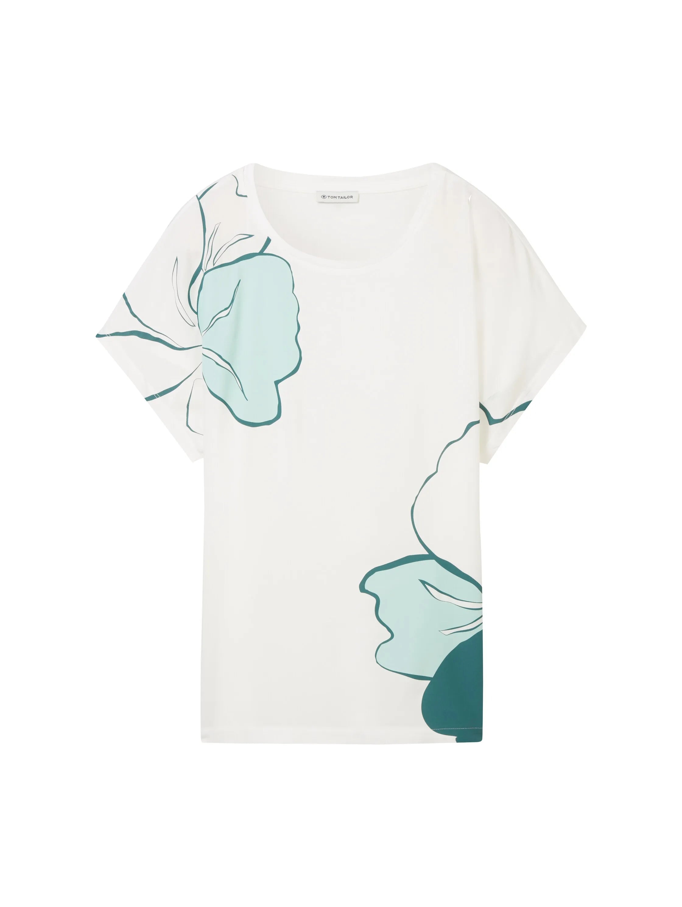 Tom Tailor Whisper White Women T-Shirt with a Print SKU: 1040588_10315 Image 07