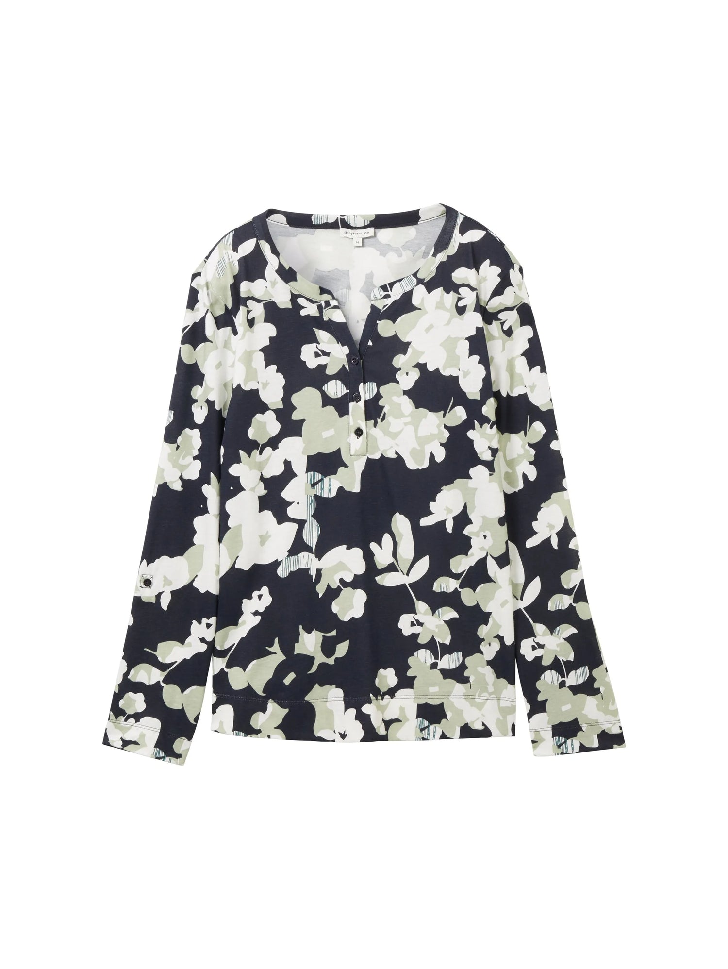 Tom Tailor Cut Floral Design Women Patterned 7/8 Sleeve Shirt SKU: 1040592_34790 Image 07