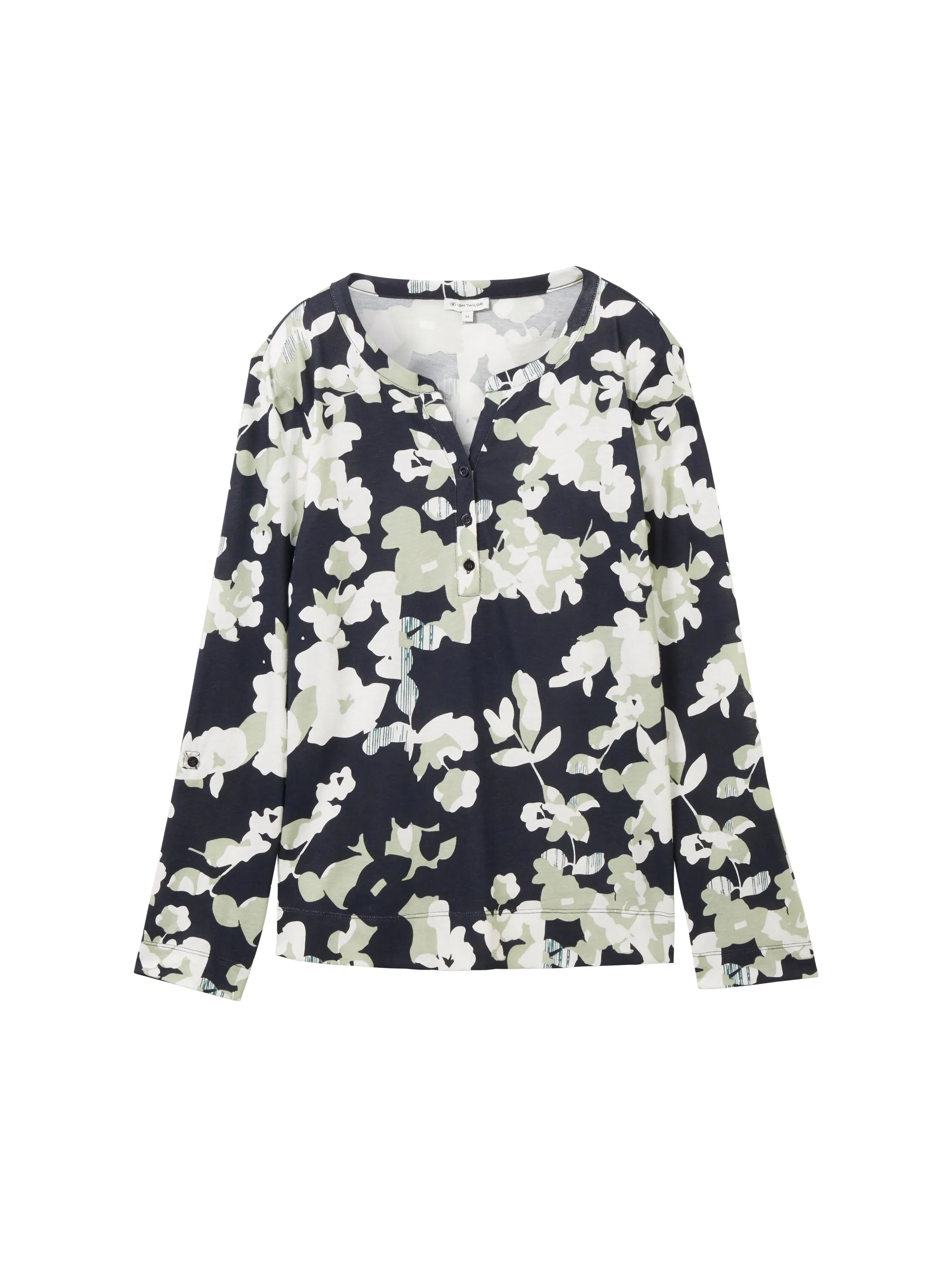 Tom Tailor Cut Floral Design Women Patterned 7/8 Sleeve Shirt SKU: 1040592_34790 Image 07