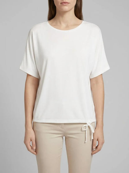 Tom Tailor Whisper White Women T-Shirt with a Round Neckline SKU: 1040595_10315 Image 00