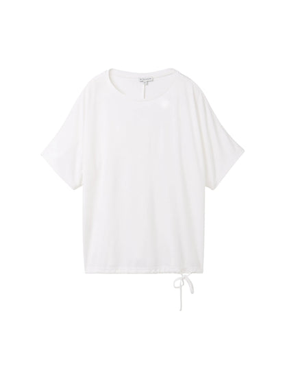 Tom Tailor Whisper White Women T-Shirt with a Round Neckline SKU: 1040595_10315 Image 07