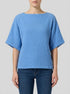 Denim Tom Tailor Sicilian Blue Women T-Shirt in a Crinkled Look SKU: 1040634_18712 Image 00