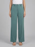Tom Tailor Sea Pine Green Women Lea Wide Leg Trousers with Recycled Polyester SKU: 1040686_10697 Image 00