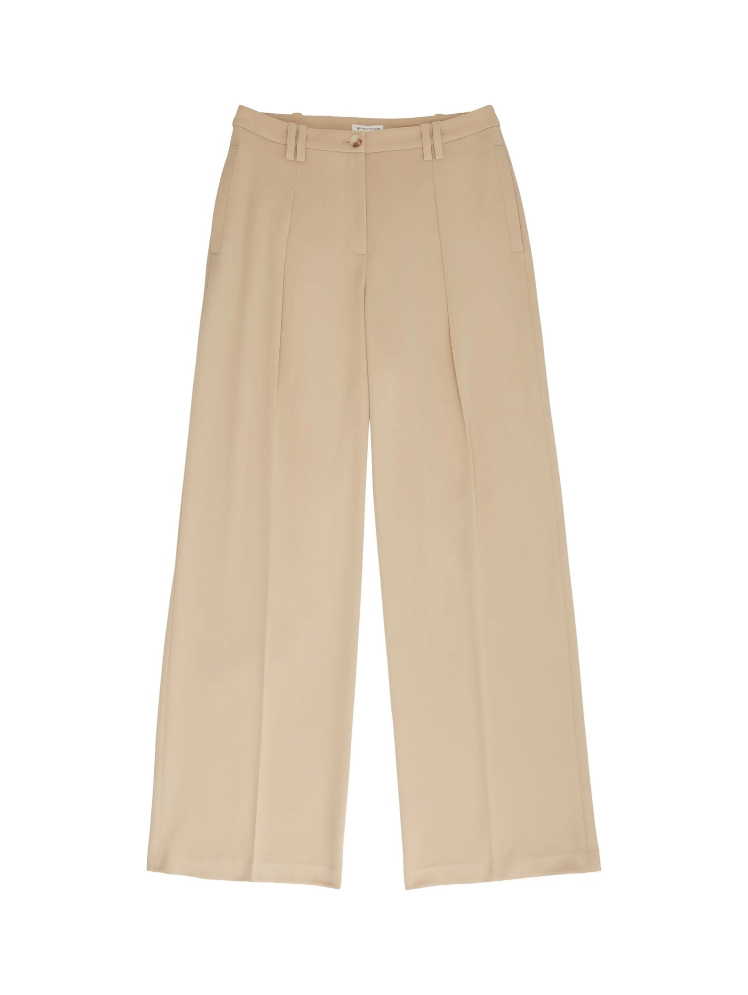 Tom Tailor Sandy Beige Women Lea Wide Leg Trousers with Recycled Polyester SKU: 1040686_11485 Image 08
