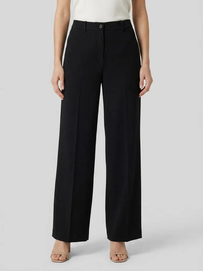 Tom Tailor Deep Black Women Lea Wide Leg Trousers with Recycled Polyester SKU: 1040686_14482 Image 00