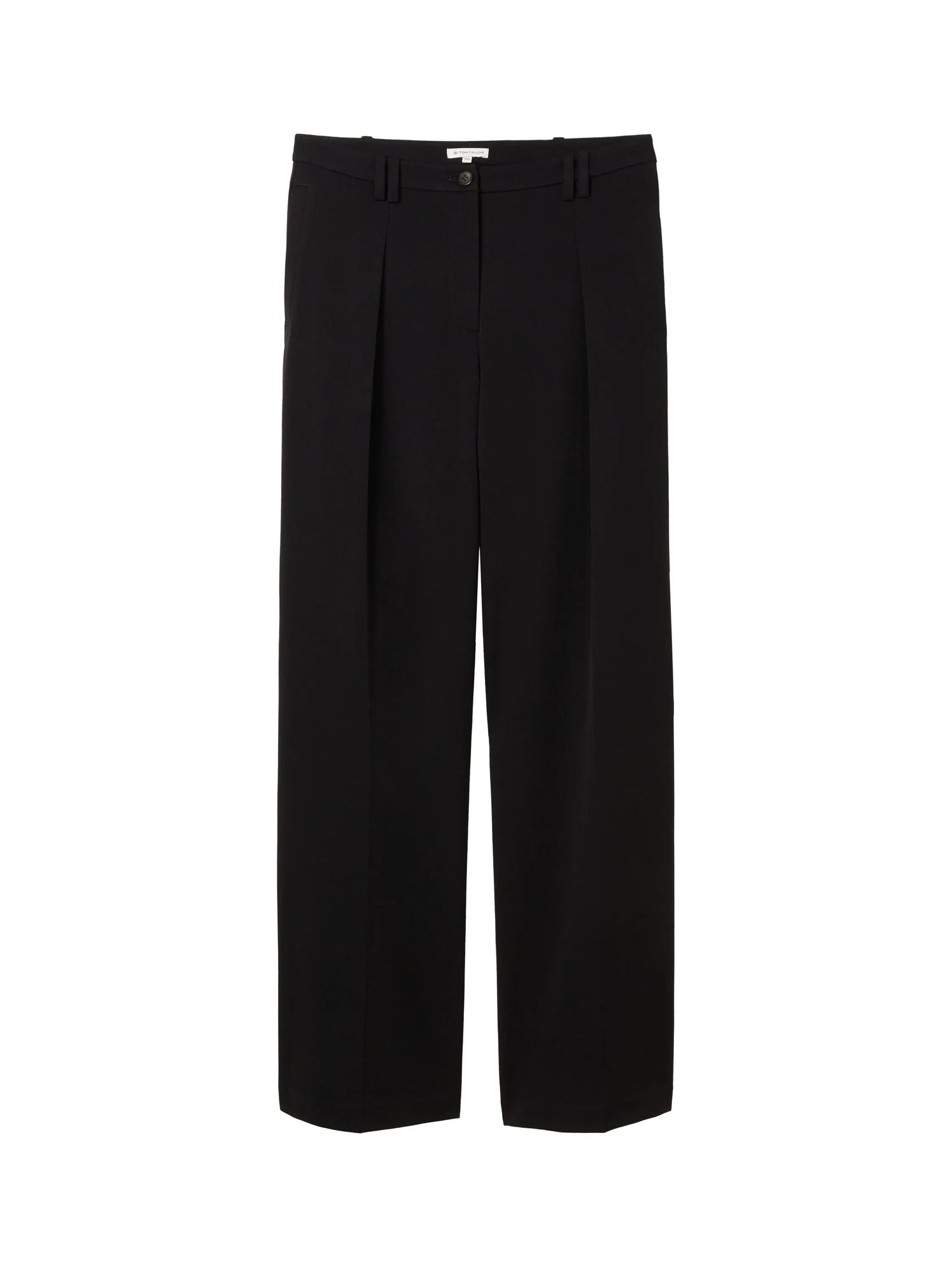 Tom Tailor Deep Black Women Lea Wide Leg Trousers with Recycled Polyester SKU: 1040686_14482 Image 08