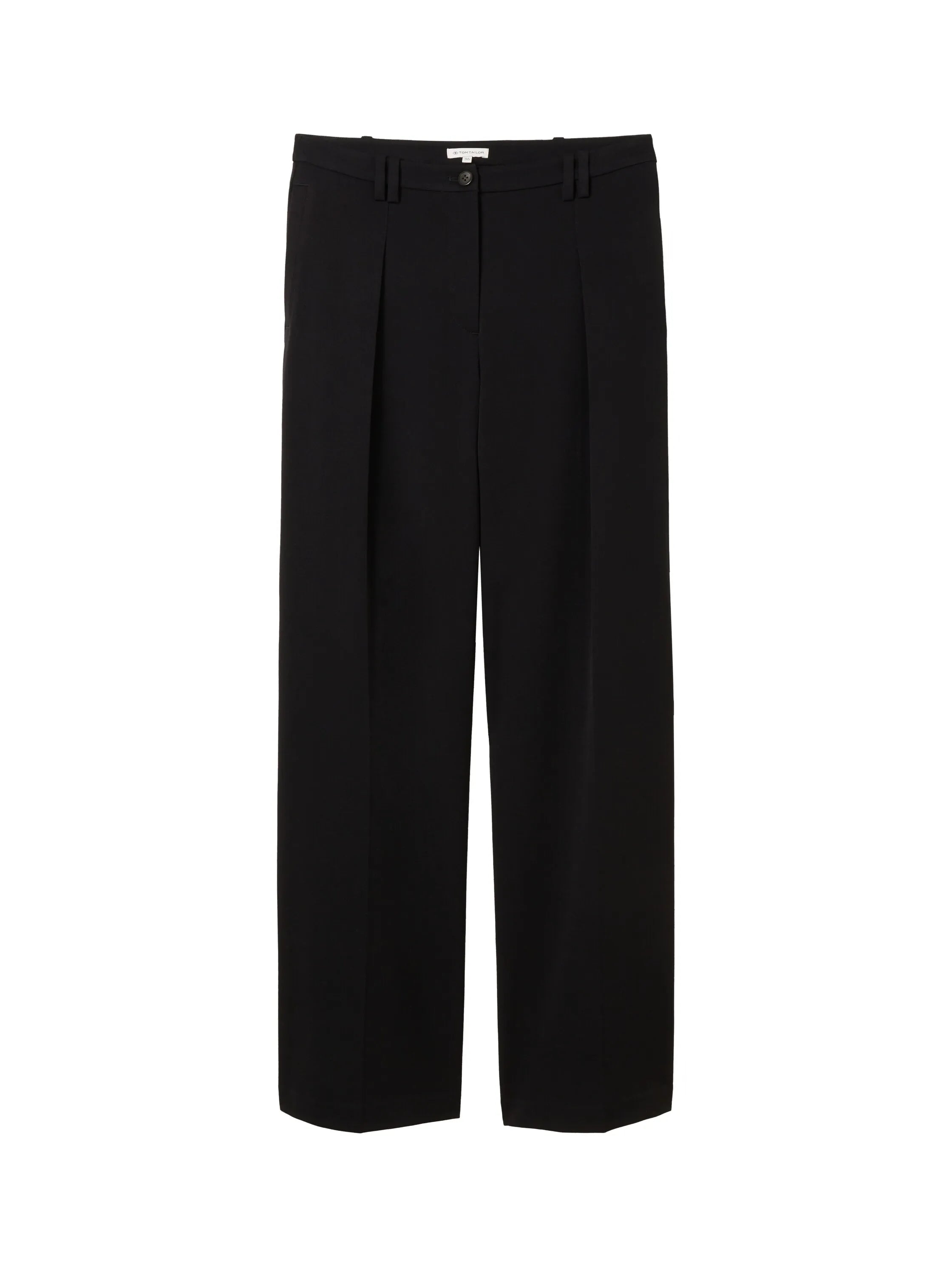 Tom Tailor Deep Black Women Lea Wide Leg Trousers with Recycled Polyester SKU: 1040686_14482 Image 08