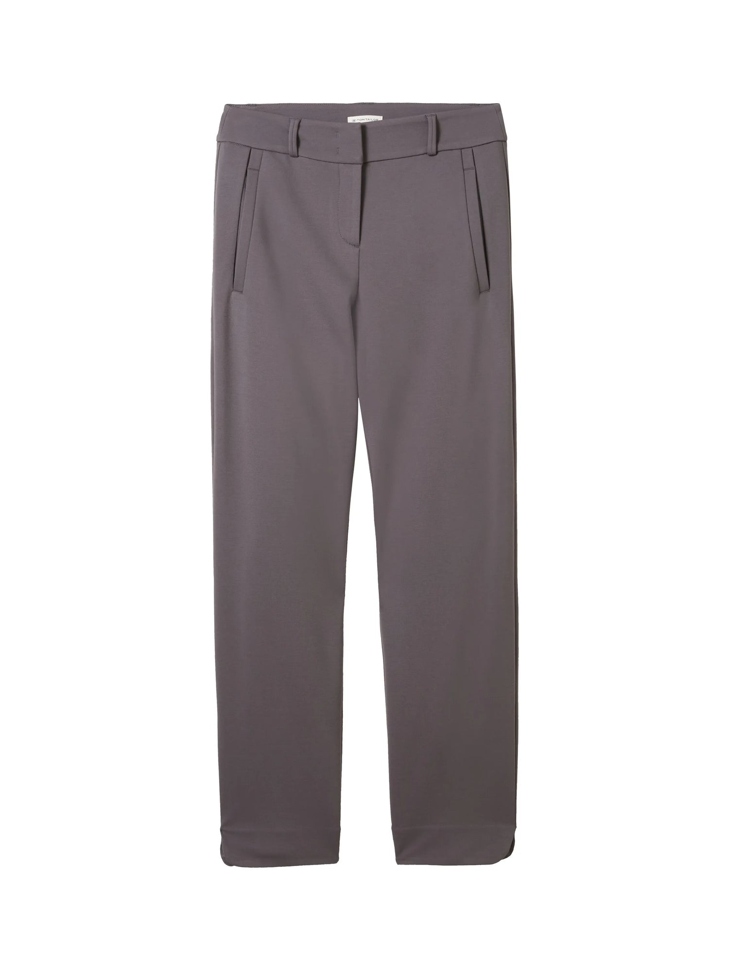 Tom Tailor Dark Urban Grey Women Cropped Mia Straight Trousers SKU: 1040688_35265 Image 08