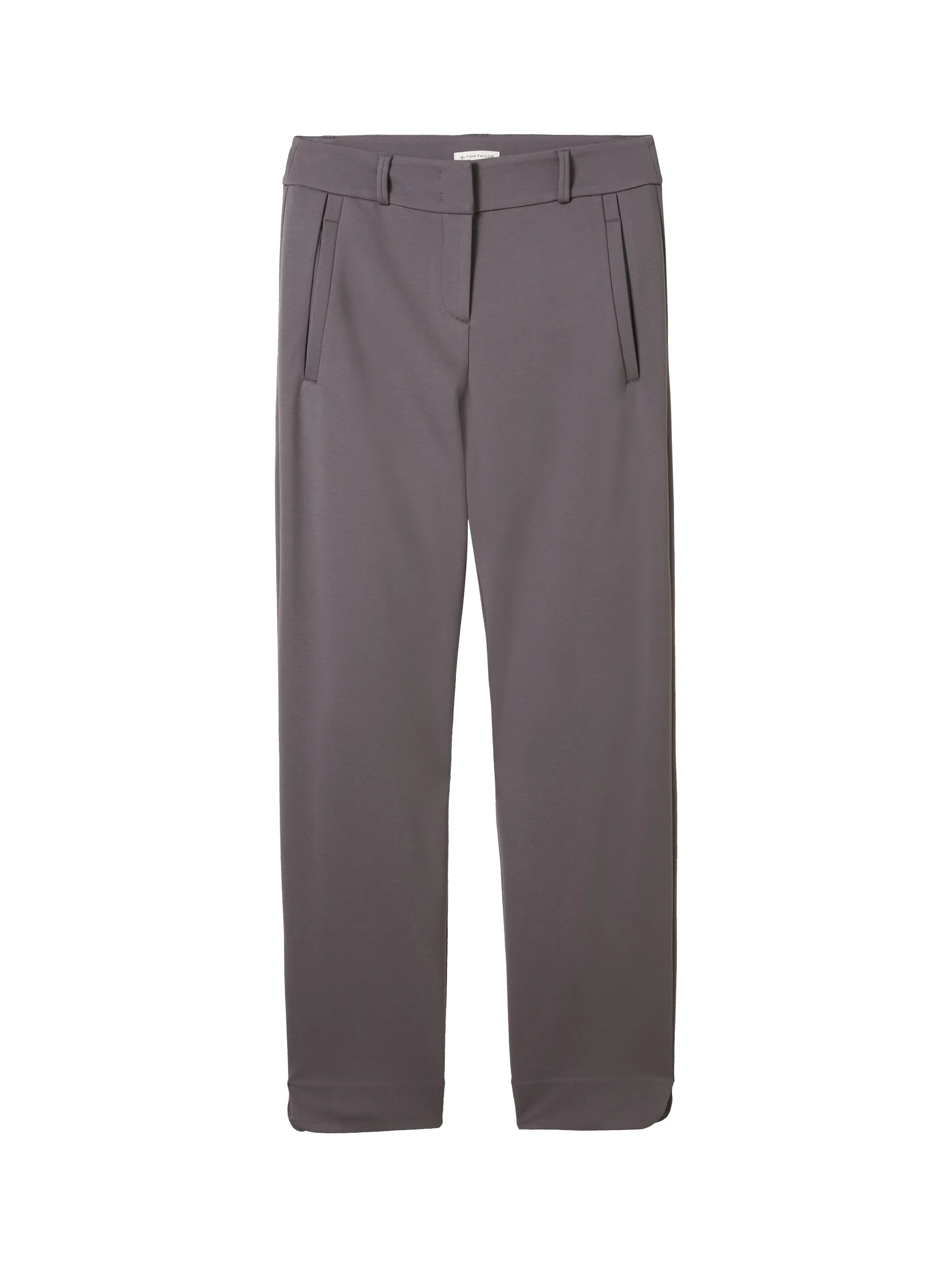 Tom Tailor Dark Urban Grey Women Cropped Mia Straight Trousers SKU: 1040688_35265 Image 08
