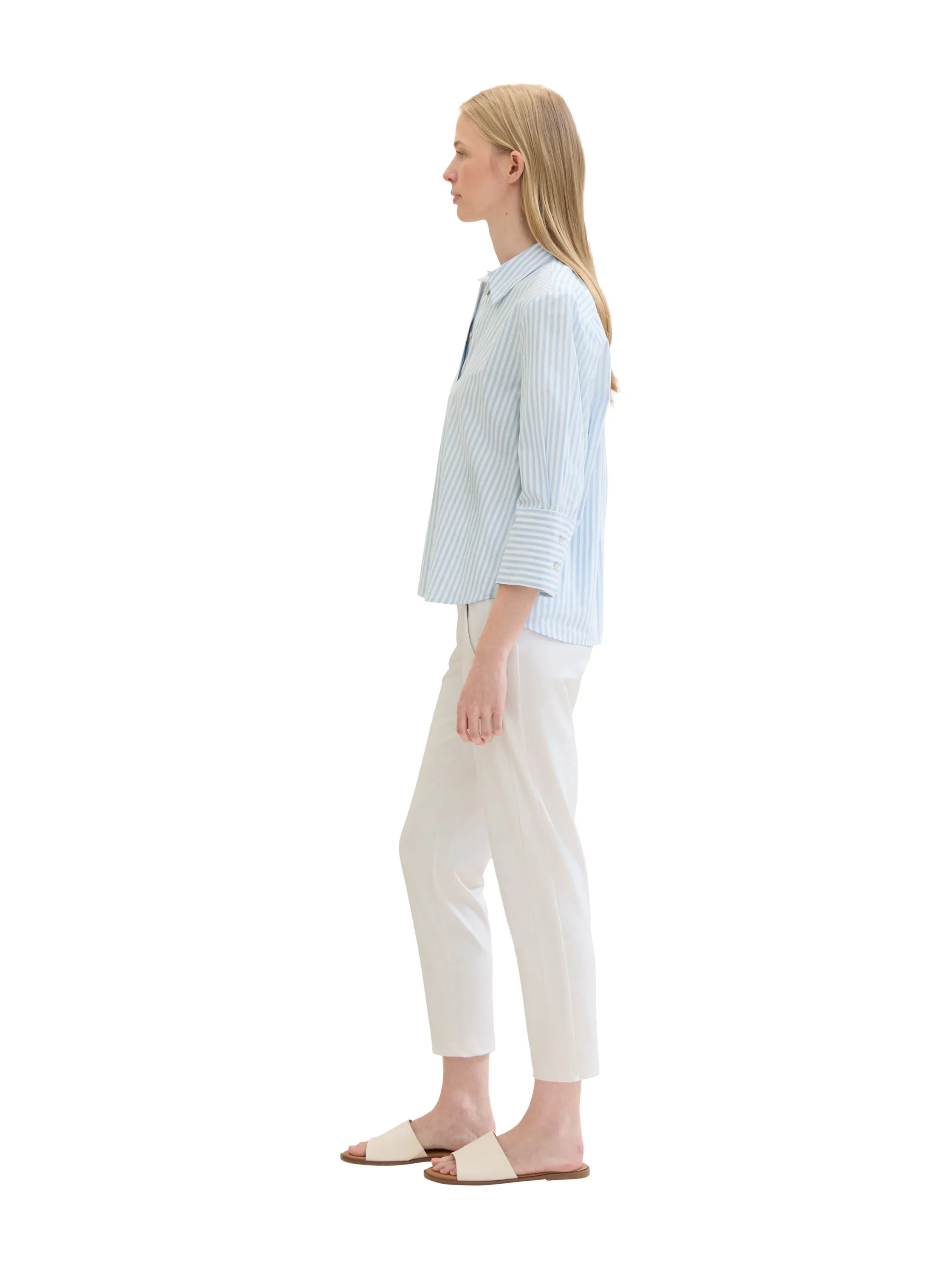 Tom Tailor Whisper White Women Loose-Fit Trousers SKU: 1040697_10315 Image 02