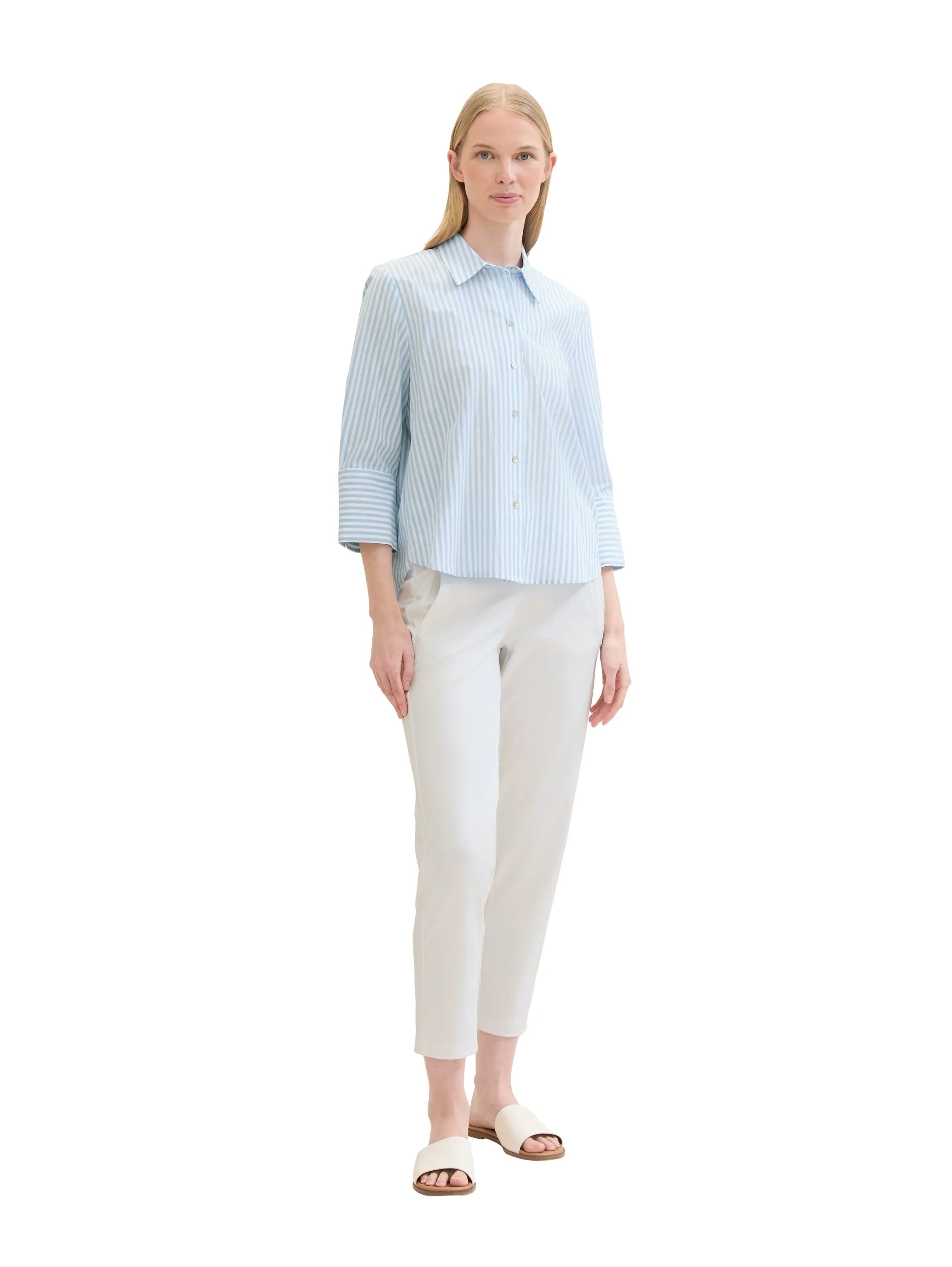 Tom Tailor Whisper White Women Loose-Fit Trousers SKU: 1040697_10315 Image 03
