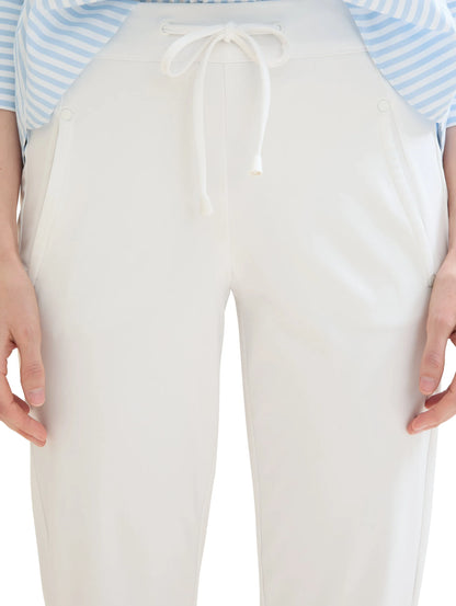 Tom Tailor Whisper White Women Loose-Fit Trousers SKU: 1040697_10315 Image 05
