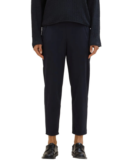 Tom Tailor Sky Captain Blue Women Loose-Fit Trousers SKU: 1040697_10668 Image 01