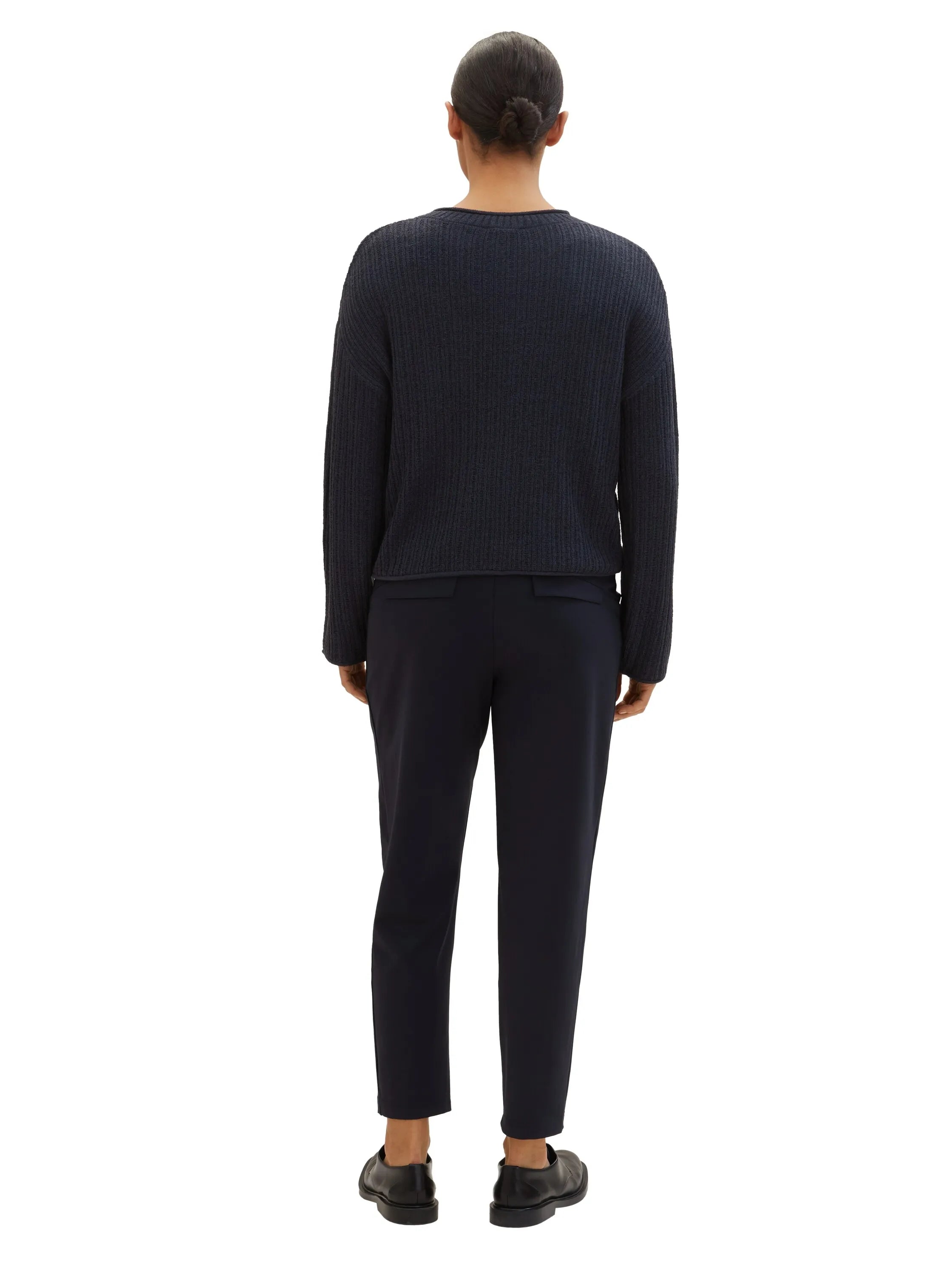 Tom Tailor Sky Captain Blue Women Loose-Fit Trousers SKU: 1040697_10668 Image 04