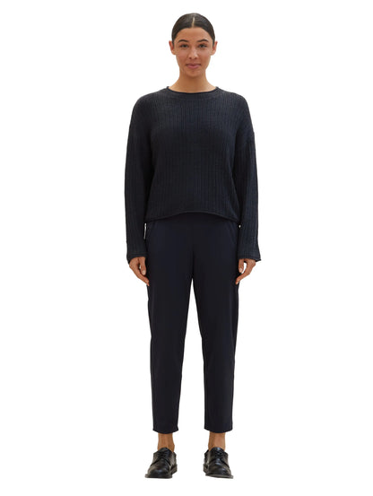Tom Tailor Sky Captain Blue Women Loose-Fit Trousers SKU: 1040697_10668 Image 05