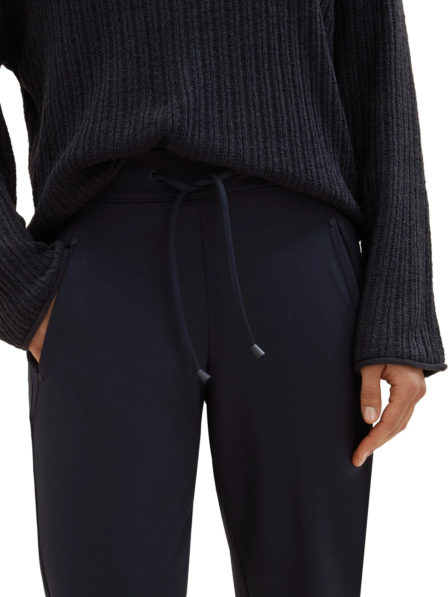 Tom Tailor Sky Captain Blue Women Loose-Fit Trousers SKU: 1040697_10668 Image 06