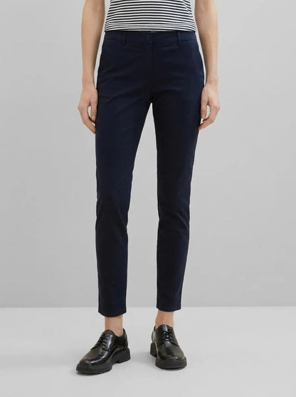 Tom Tailor Sky Captain Blue Women Chino Slim Trousers SKU: 1040698_10668 Image 00