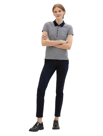 Tom Tailor Sky Captain Blue Women Chino Slim Trousers SKU: 1040698_10668 Image 03