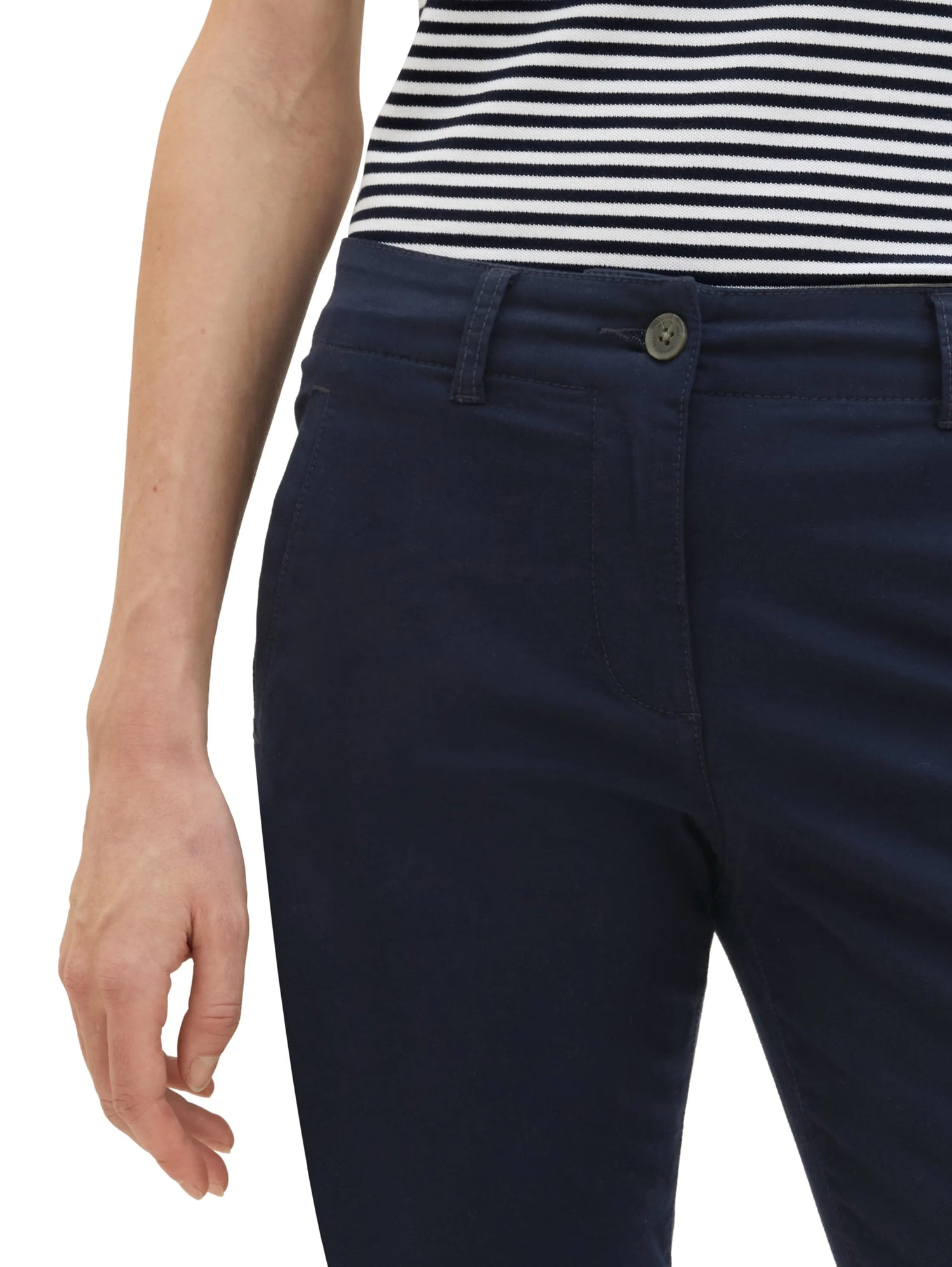 Tom Tailor Sky Captain Blue Women Chino Slim Trousers SKU: 1040698_10668 Image 06