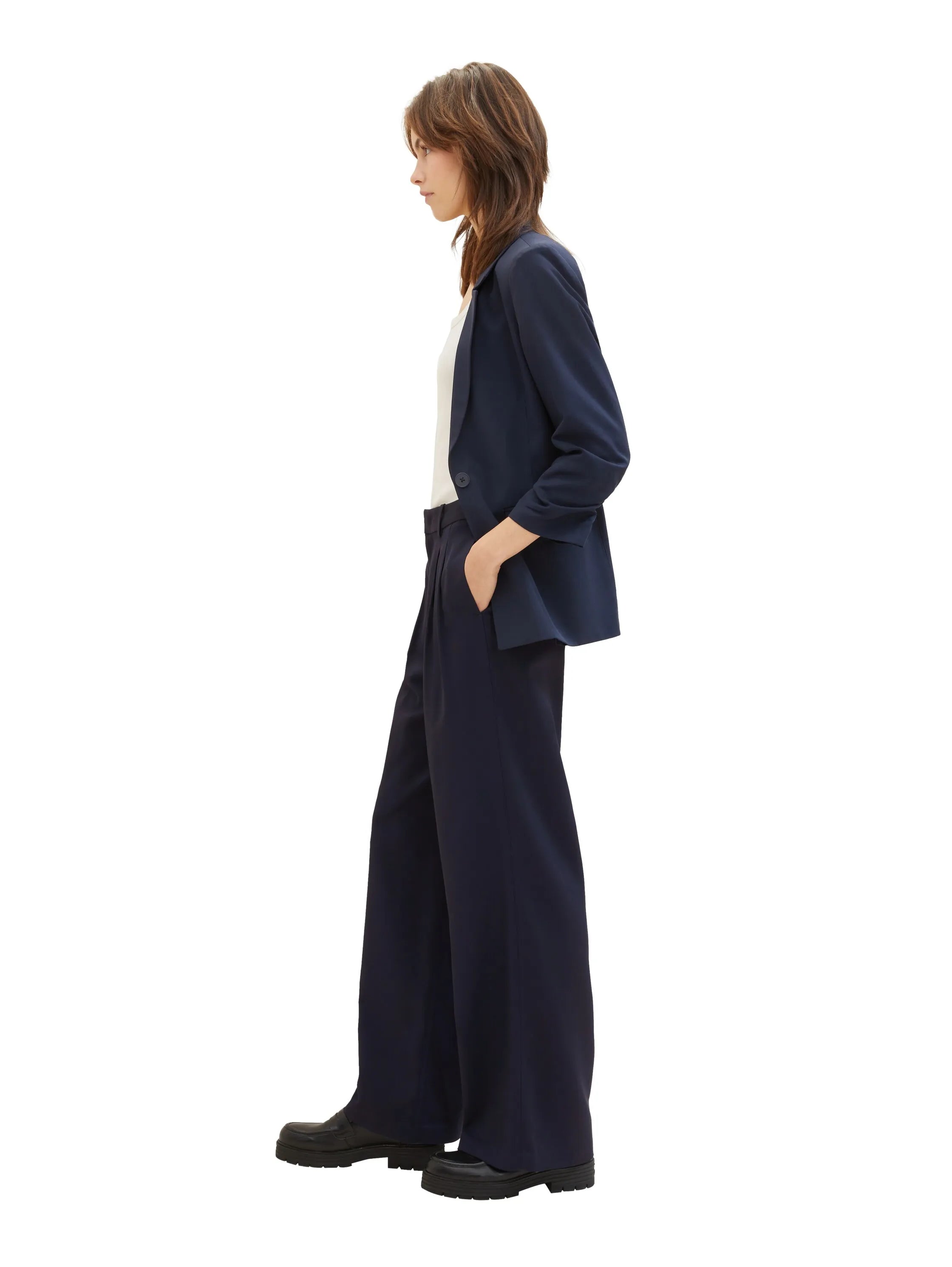 Denim Tom Tailor Sky Captain Blue Women Wide Leg Trousers SKU: 1040729_10668 Image 02