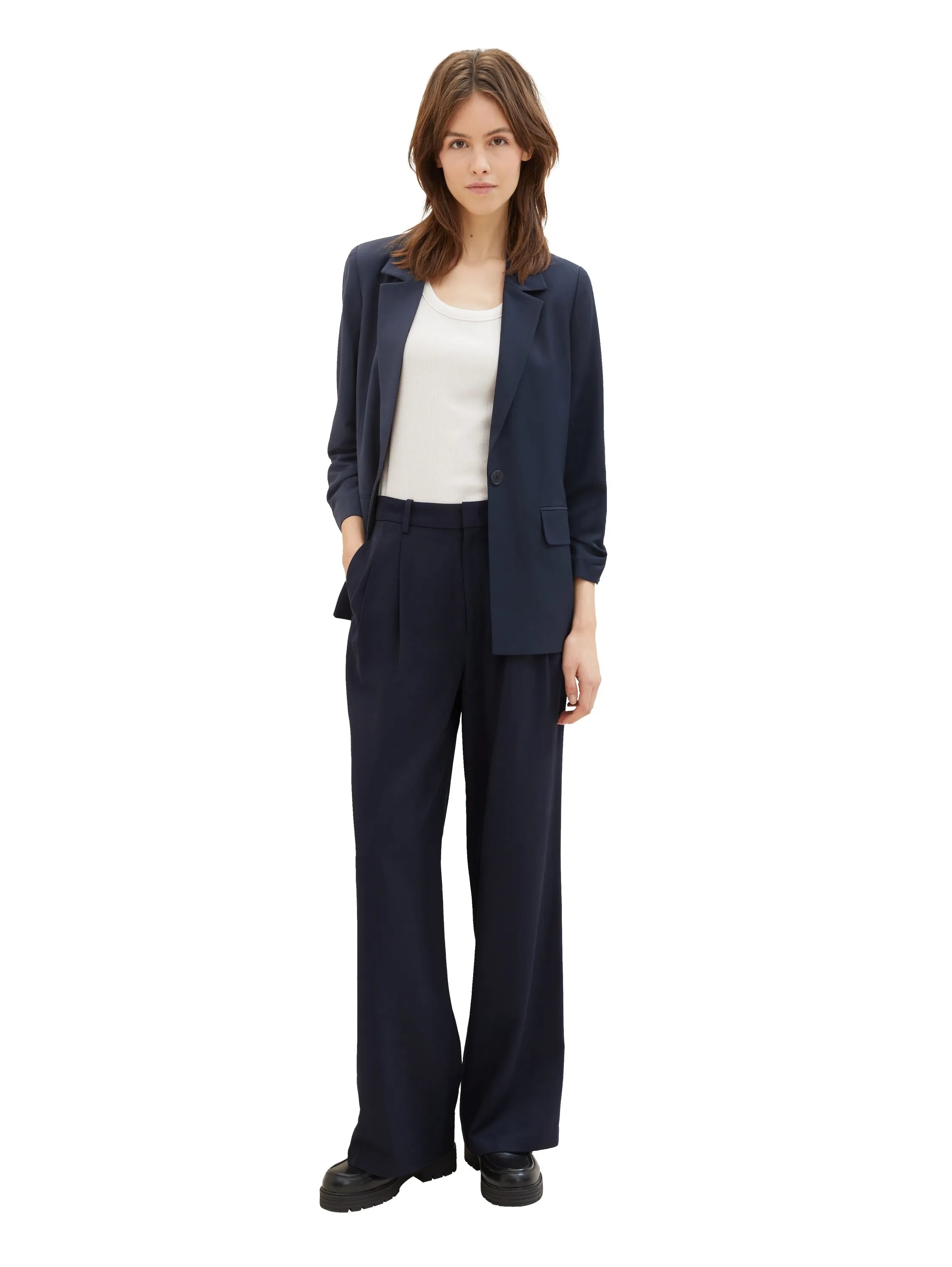 Denim Tom Tailor Sky Captain Blue Women Wide Leg Trousers SKU: 1040729_10668 Image 05