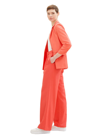 Denim Tom Tailor Plain Red Women Wide Leg Trousers SKU: 1040729_11042 Image 02
