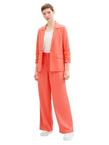Denim Tom Tailor Plain Red Women Wide Leg Trousers SKU: 1040729_11042 Image 04