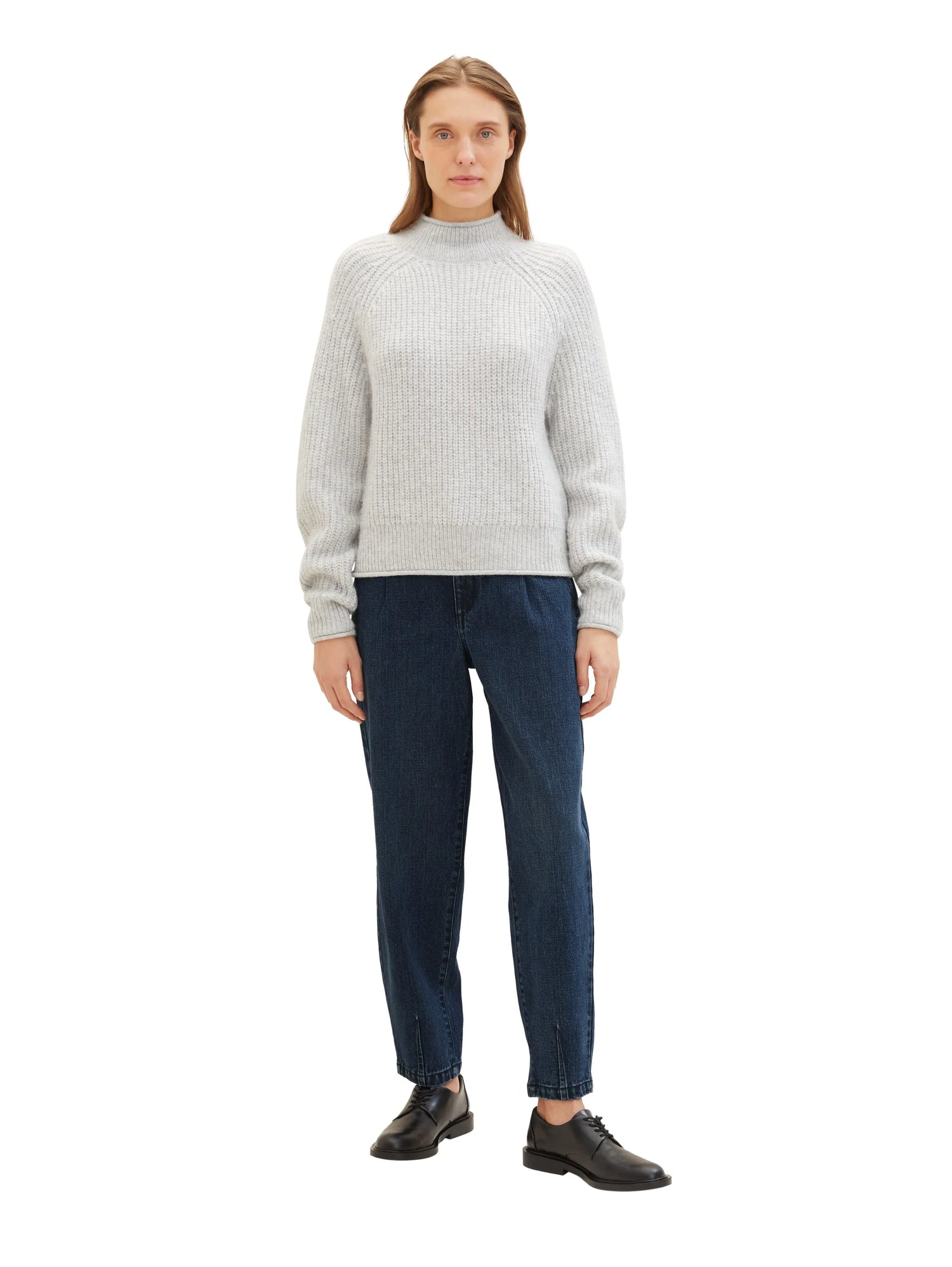 Tom Tailor Clean Dark Stone Blue Denim Women Barrel Leg Jeans with Tencelª Lyocell SKU: 1040760_10114 Image 07