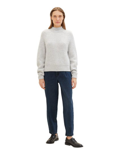 Tom Tailor Clean Dark Stone Blue Denim Women Barrel Leg Jeans with Tencelª Lyocell SKU: 1040760_10114 Image 07