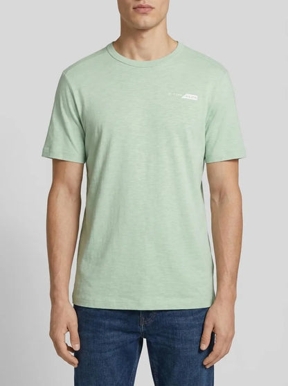 Tom Tailor Paradise Mint Men T-Shirt with a Logo Print SKU: 1040821_23383 Image 00