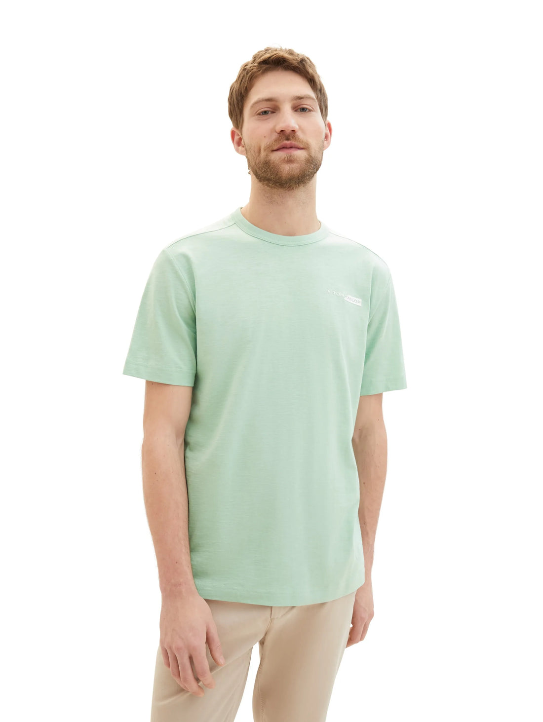 Tom Tailor Paradise Mint Men T-Shirt with a Logo Print SKU: 1040821_23383 Image 01