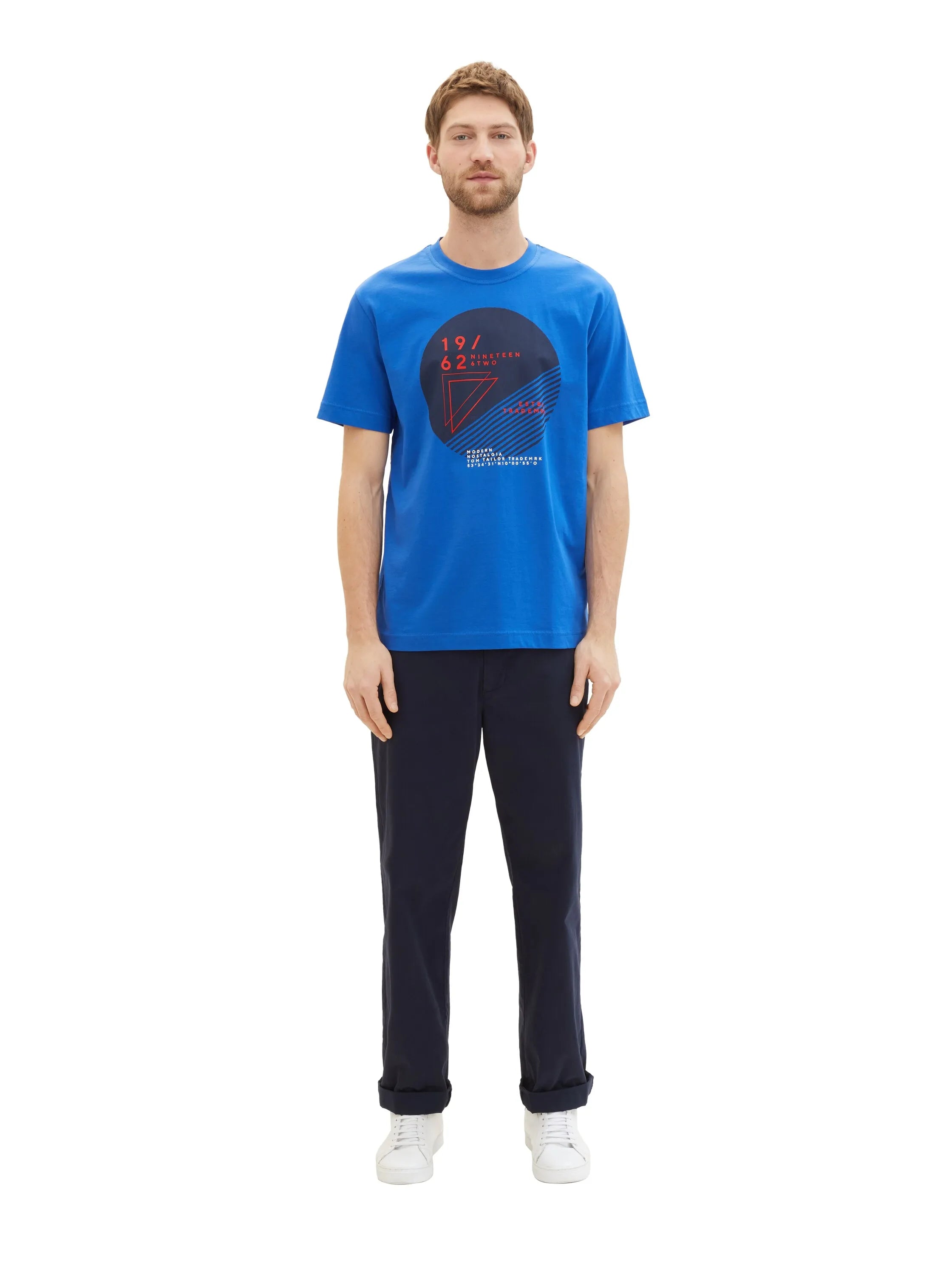 Tom Tailor Sure Blue Men T-Shirt with a Print SKU: 1040825_12393 Image 02