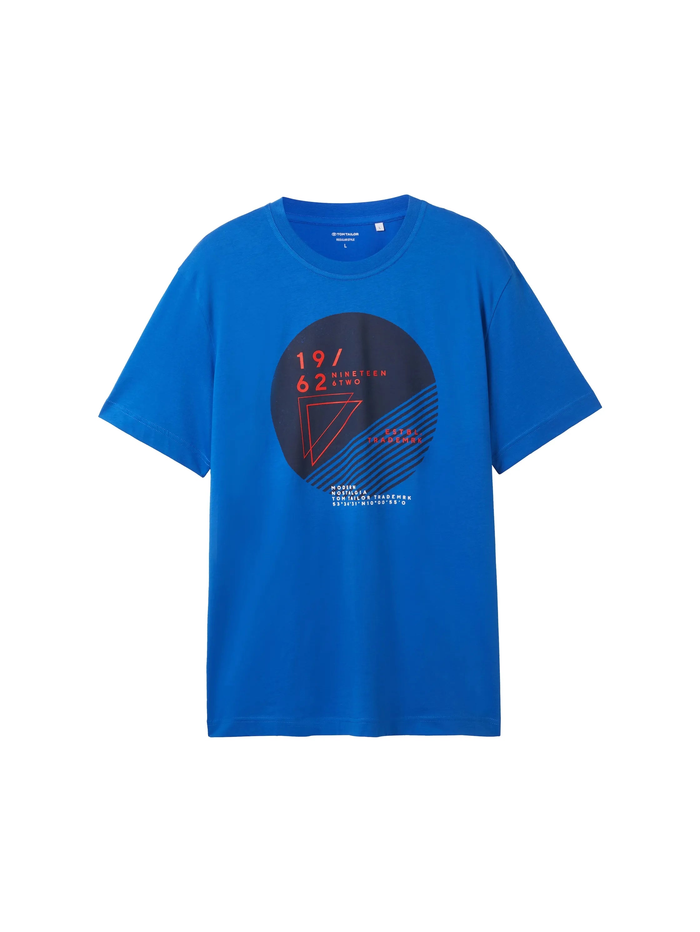 Tom Tailor Sure Blue Men T-Shirt with a Print SKU: 1040825_12393 Image 07