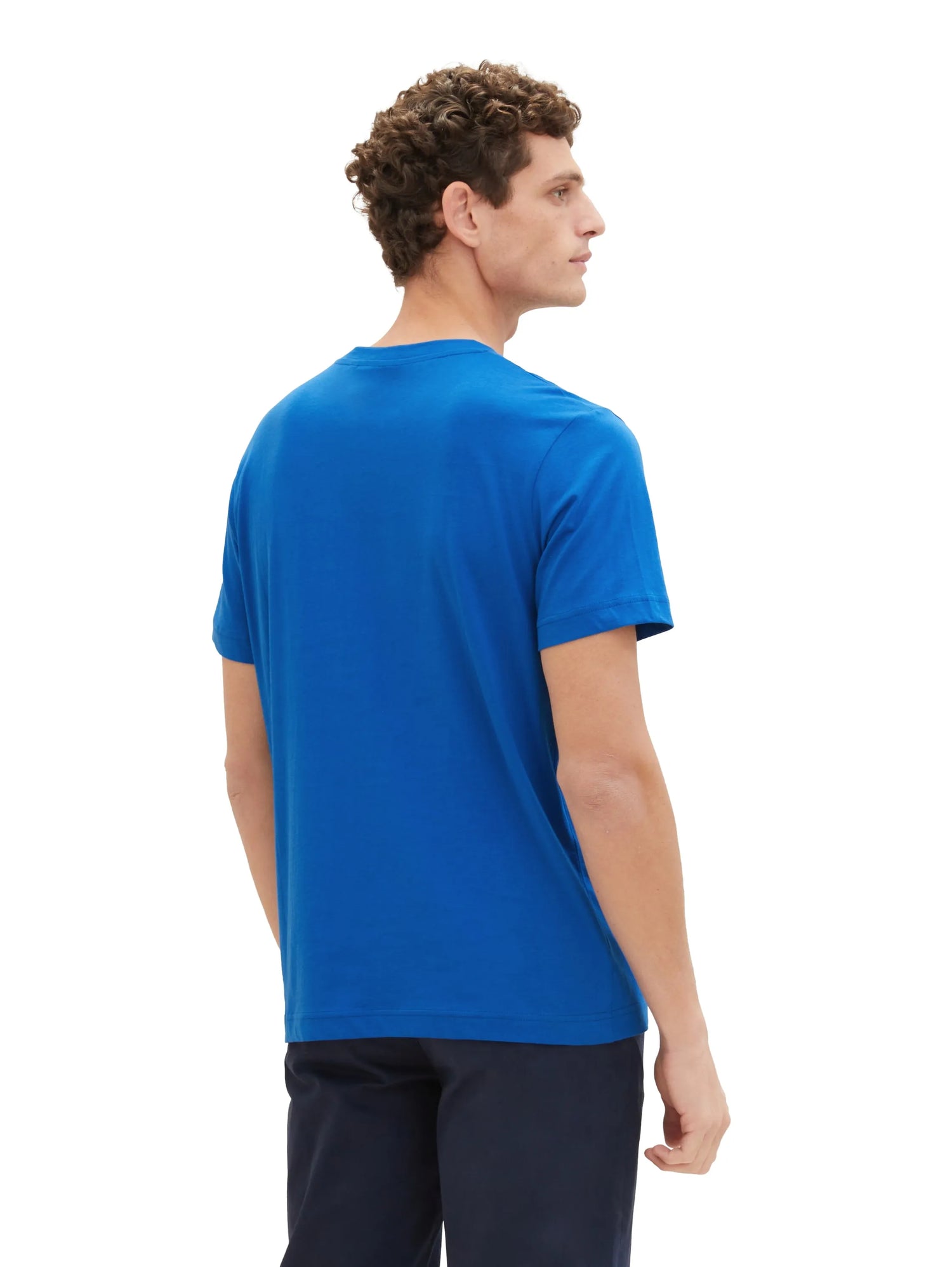 Tom Tailor Sure Blue Men T-Shirt with Colour Blocking SKU: 1040835_12393 Image 03