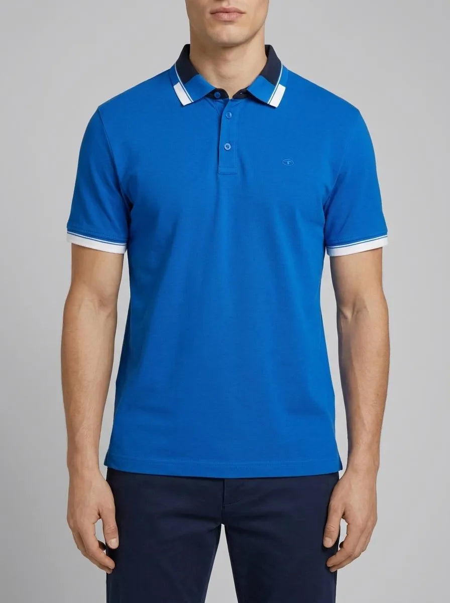 Tom Tailor Sure Blue Men Regular Fit Short-Sleeved Polo Shirt SKU: 1040837_12393 Image 00