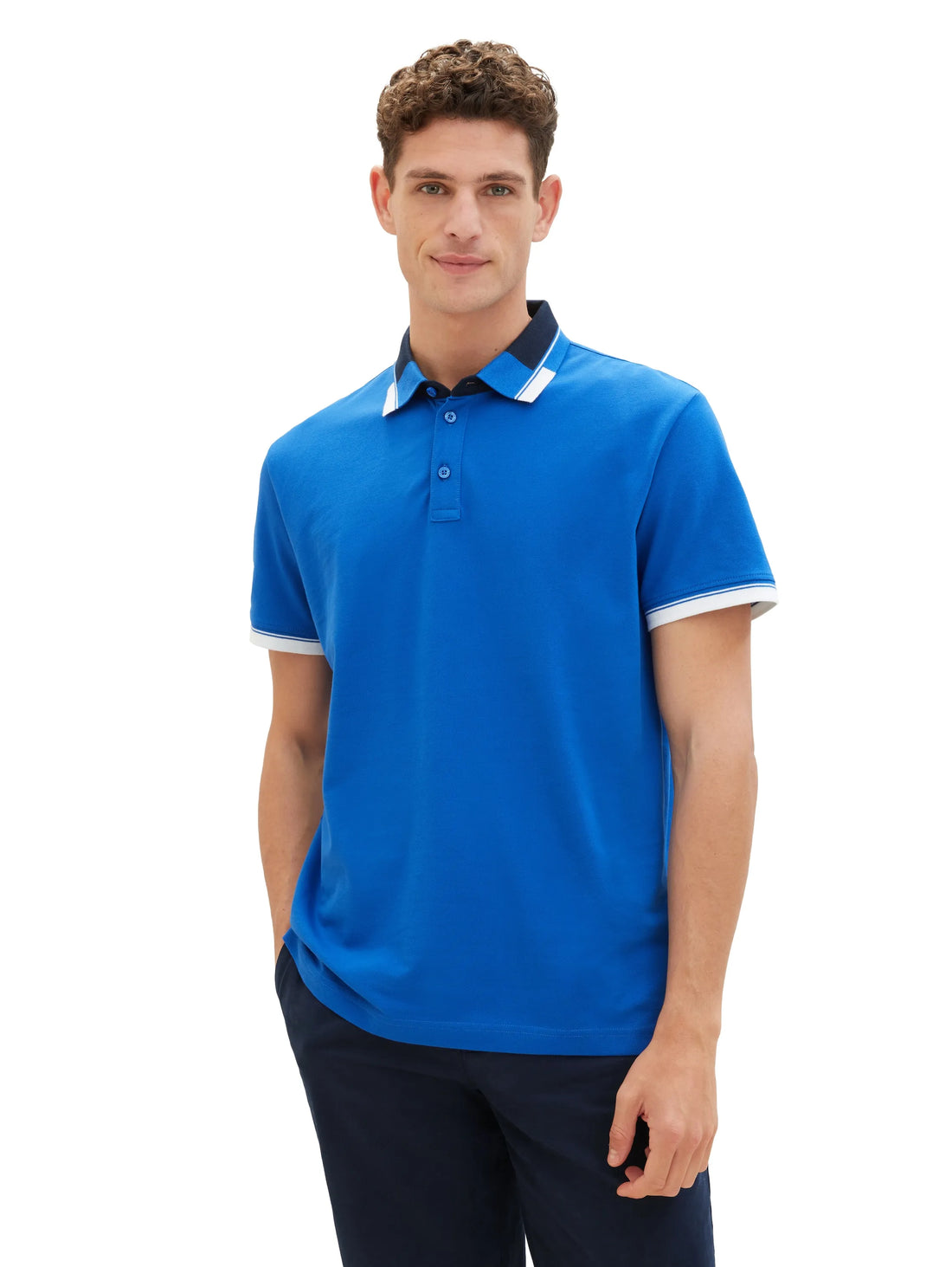 Tom Tailor Sure Blue Men Regular Fit Short-Sleeved Polo Shirt SKU: 1040837_12393 Image 01