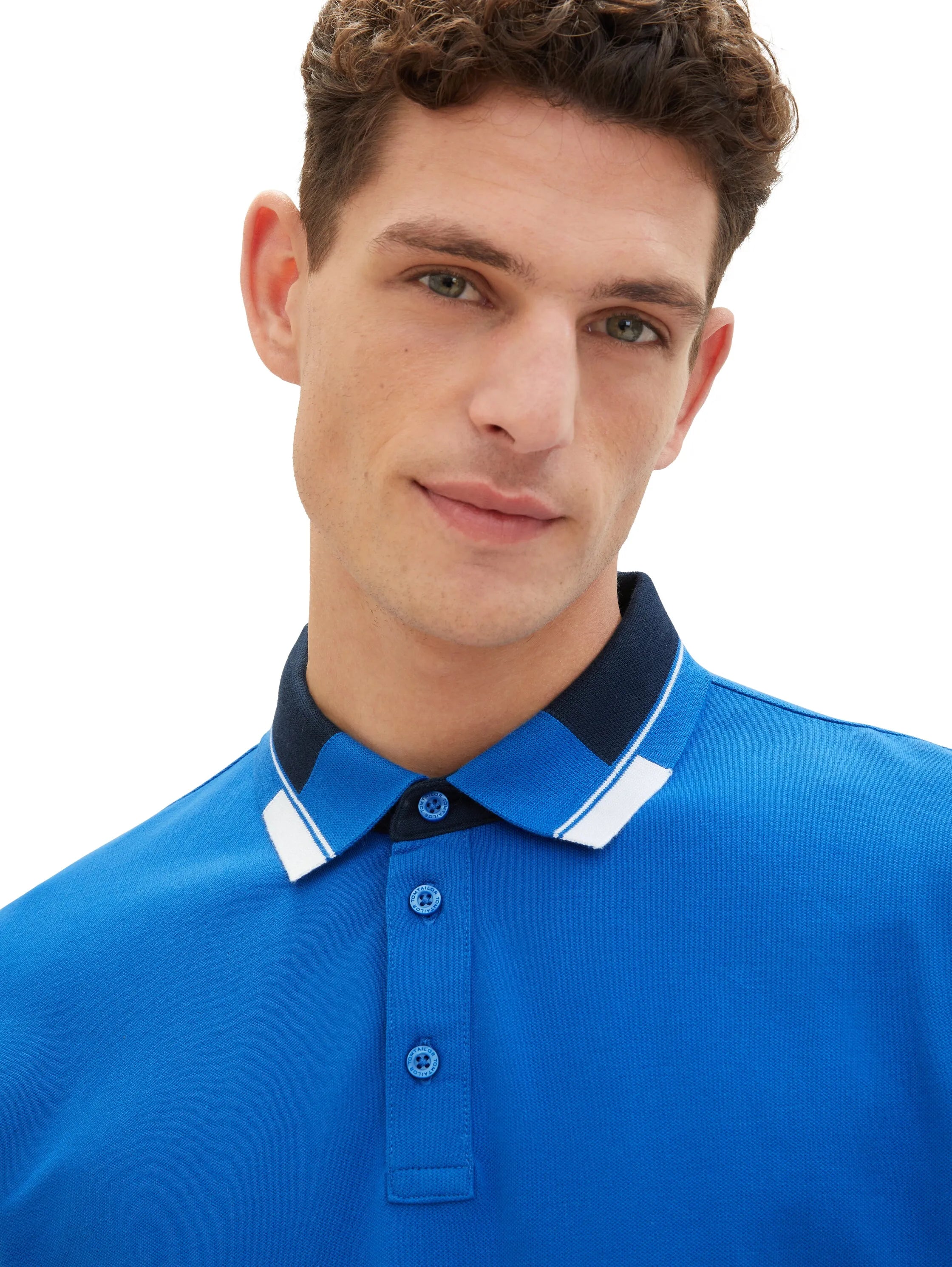 Tom Tailor Sure Blue Men Regular Fit Short-Sleeved Polo Shirt SKU: 1040837_12393 Image 04